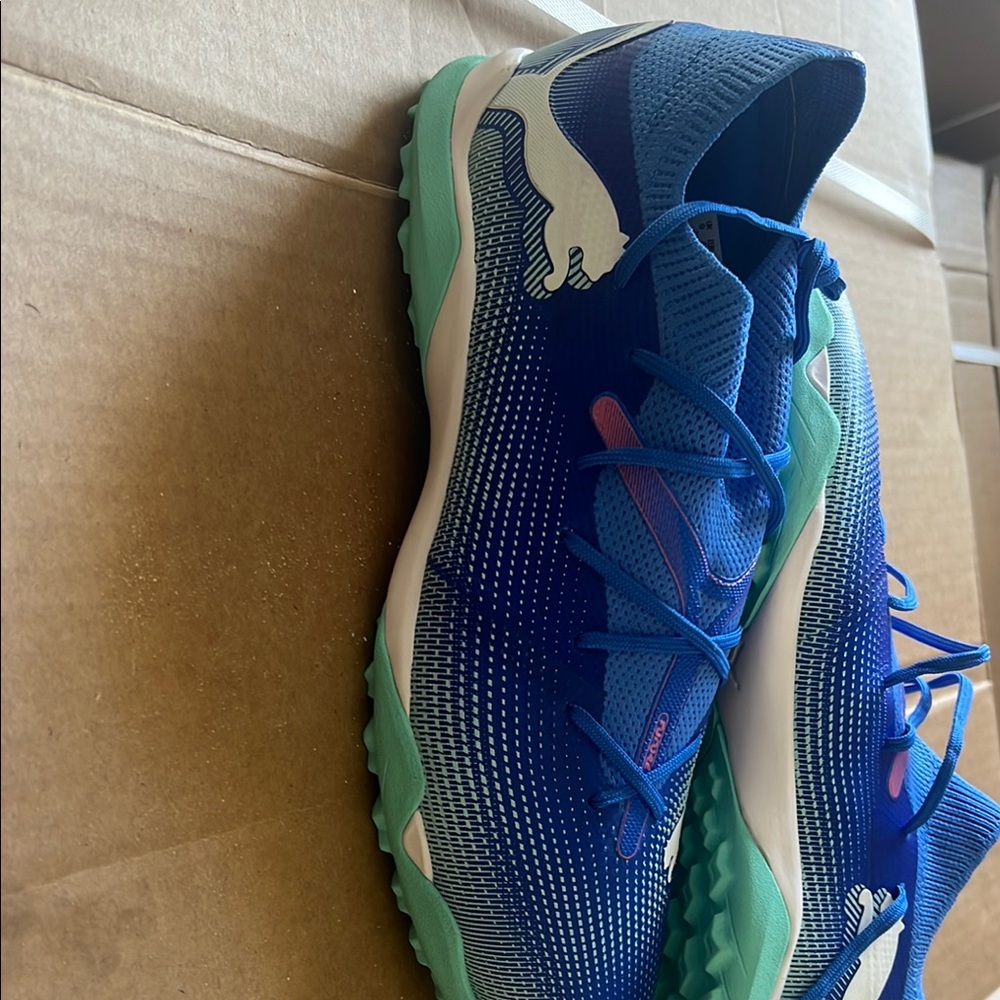 Puma Blue and Green Athletic Shoes